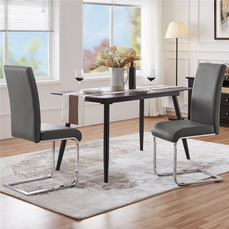  Upholstered Dining Chair, Grey