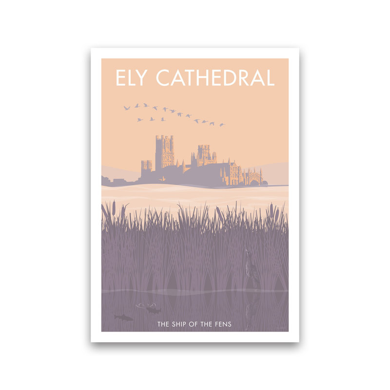 Ely by Stephen Millership - Print on Canvas, Paper, 50cm H x 40cm W x 1cm D