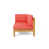 Red Cushion/Brown Frame est en rupture de stock