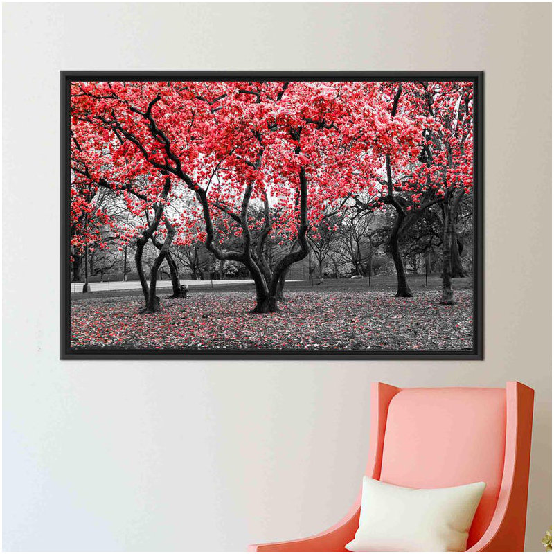 Print on Canvas, 60 cm H x 90 cm W, Black Floater Framed