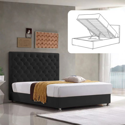 Adriella Upholstered Ottoman Storage Bed