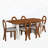 7 - Piece Dining Table Set,dinning table set-1139346088