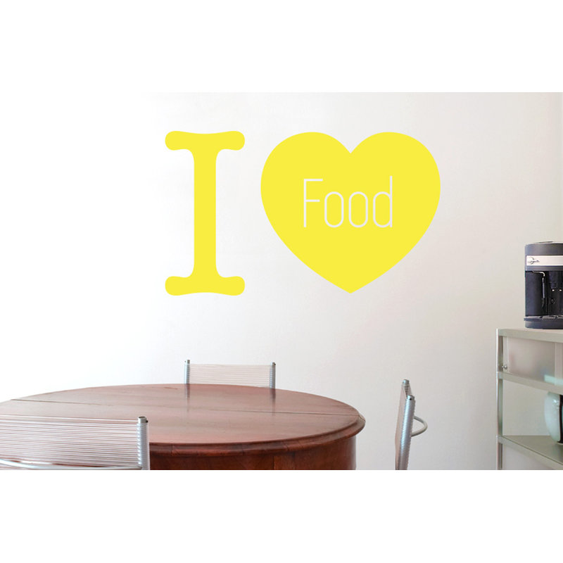 Food & Beverage Wall Decal, Bright Yellow, Medium