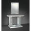 Miroir d'appoint en miroir et faux cristaux