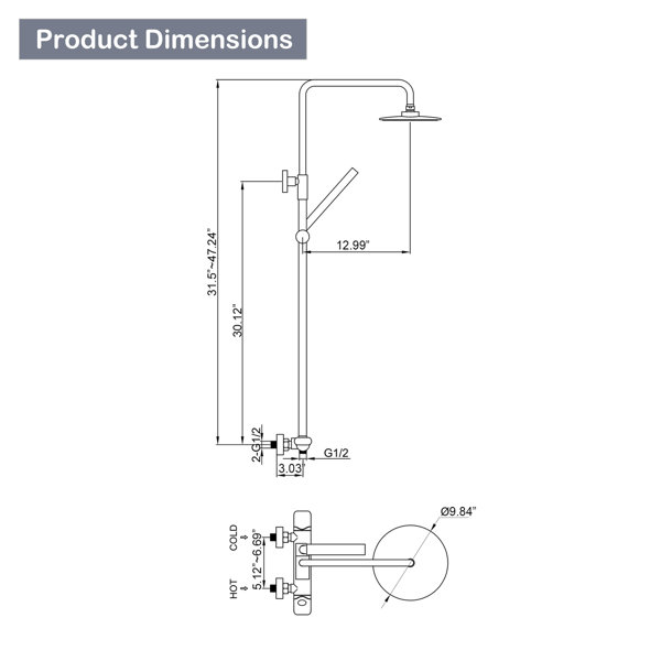Dimensions du produit