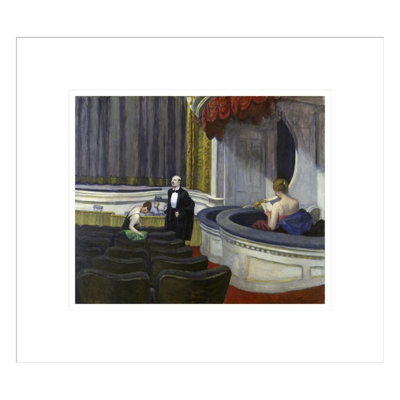 «Two on the Aisle» par Edward Hopper, impression giclée sur cadre