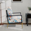 Fauteuil d'appoint rembourré en velours
