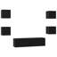 TV Cabinet Set 6 Pcs Medium 120 X 30 X 30 Cm-1618909146