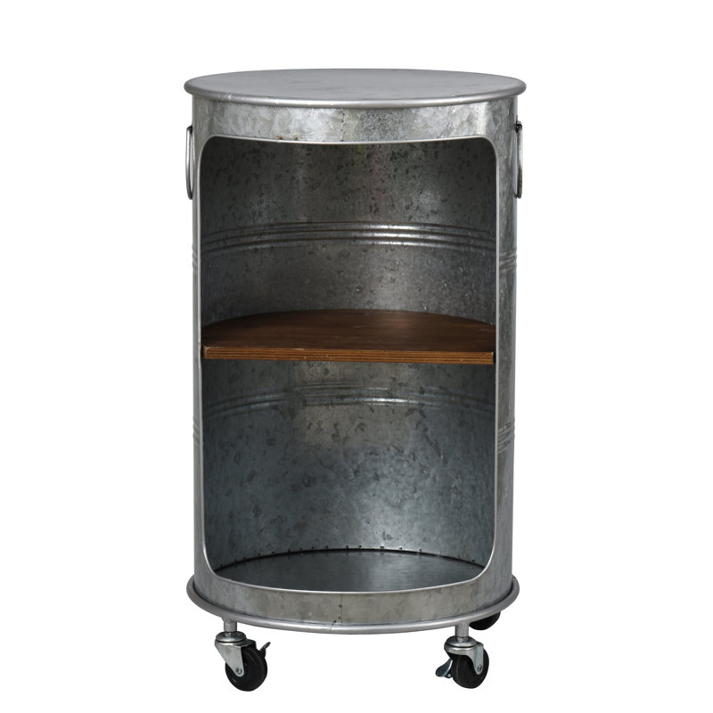 Arois End Table, Galvanized