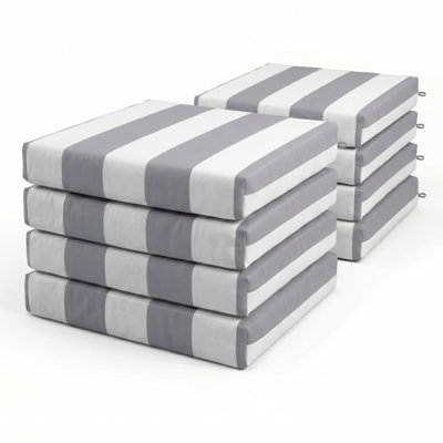 Ensemble de 8 coussins de chaise d'extérieur 8 pièces