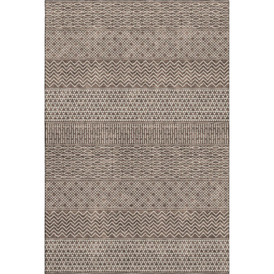 Premium Machine Washable Prisco Brown Rug