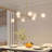 8-Light Dimmable Modern Sputnik Sphere Chandelier