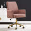 Chaise en velours côtelé - Base dorée et support en S pour votre quotidien-1588602547