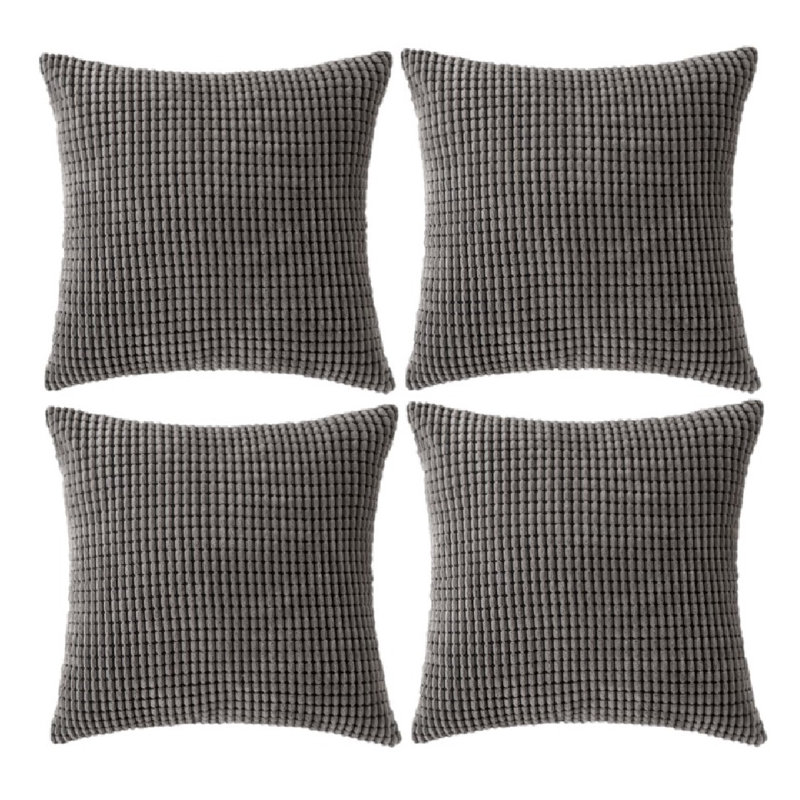 Coussin Corduroy, Gris foncé
