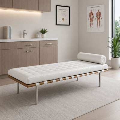 Lit de jour Criss Cross blanc