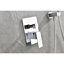 Douche de salle de bain - Tête de pluie avec buse autonettoyante et accoudoirs standards compatibles, raccords muraux luxueux, laiton