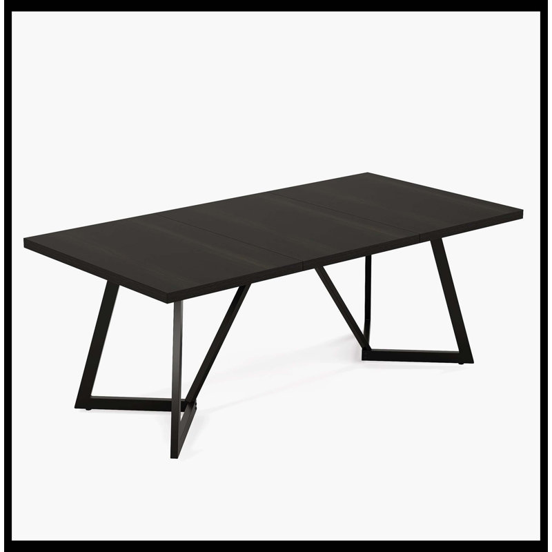 70.8" Dining Table, Modern Rectangular Kitchen Table For 6-8