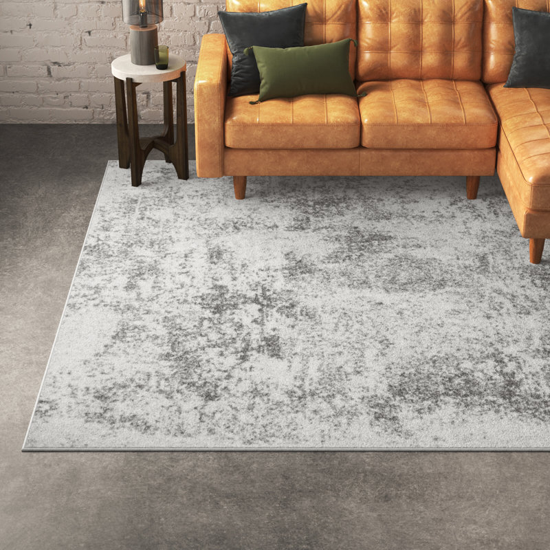 Tapis ivoire / gris Tyra, Carré 9 pi
