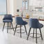 Tabouret de bar moderne rembourré et rembourré en cuir de polyuréthane épais avec pieds en bois-1674410618-1674410617