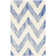 Chou Hand Tufted Wool/Cotton Geometric Rug in Ivory/Blue