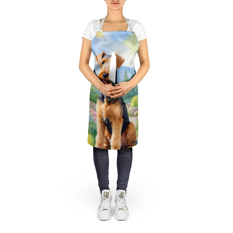 Tablier de jardin Airedale Terrier Spring