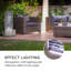 Outdoor Metal Waterfall Fountain with Lights