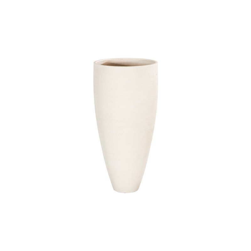 Flora Grande Planter, White Stone