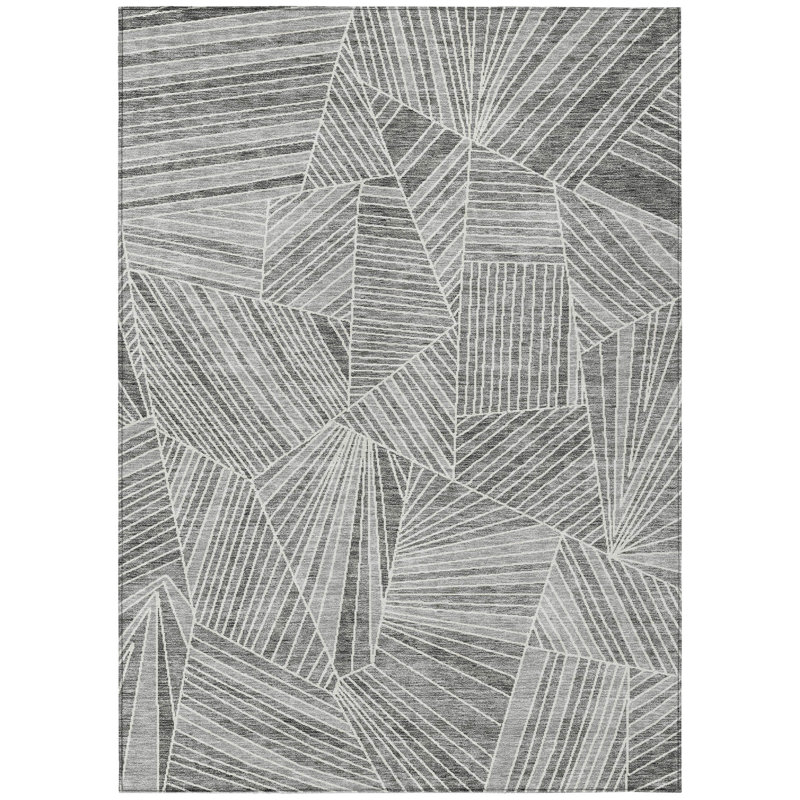 Colier Abstract Indoor / Outdoor Rug, Rectangle 9' x 12'