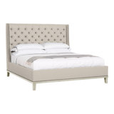 Michael Weiss Solid Wood Wingback Bed