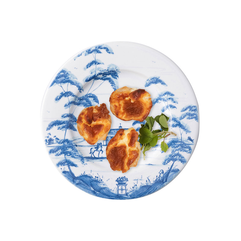 Country Estate Side/Cocktail Plate, Delft Blue/White