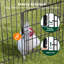 Glessite 24.1 Square Feet Chicken Coop with Chicken Run For Up To 8 Chickens