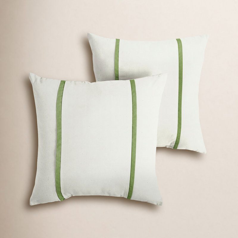 Housse et insert de coussin extérieur carré Gatley, 18 po x 18 po, Ivoire
