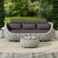 Ensemble de 2 pièces de canapé d'extérieur en aluminium thermolaqué avec table basse-789548730-789548677-805158882