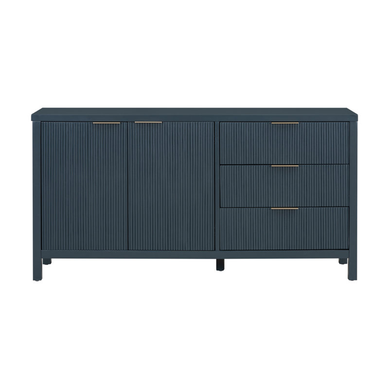 Buffet minimaliste avec motif à vagues pour le vestibule