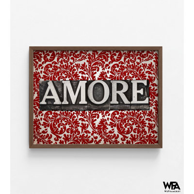 Amore By GI Artlab, One Year Dating Gift, 1St Anniversary Gift Idea, Gift For Wife, Love Sign Poster Print, Hotel Bedroom Decor