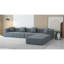 Canapé modulaire simple modulaire moderne, canapé de plancher sans accoudoirs avec coussin amovible pour salon et appartement