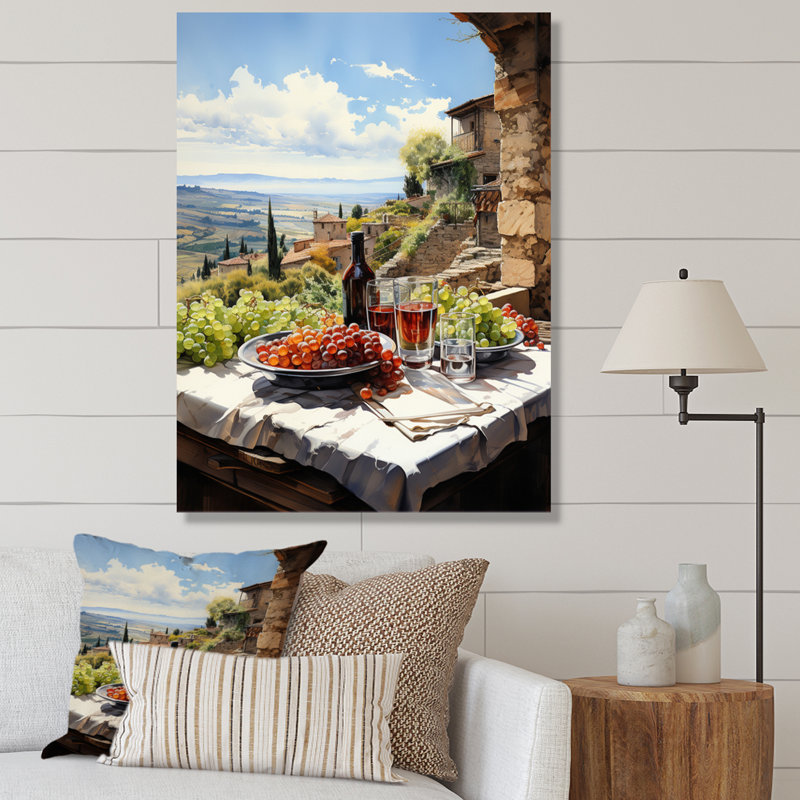 Vineyard Rendezvous In Rioja II, 32" H x 16" W x 1" D, Wrapped Canvas