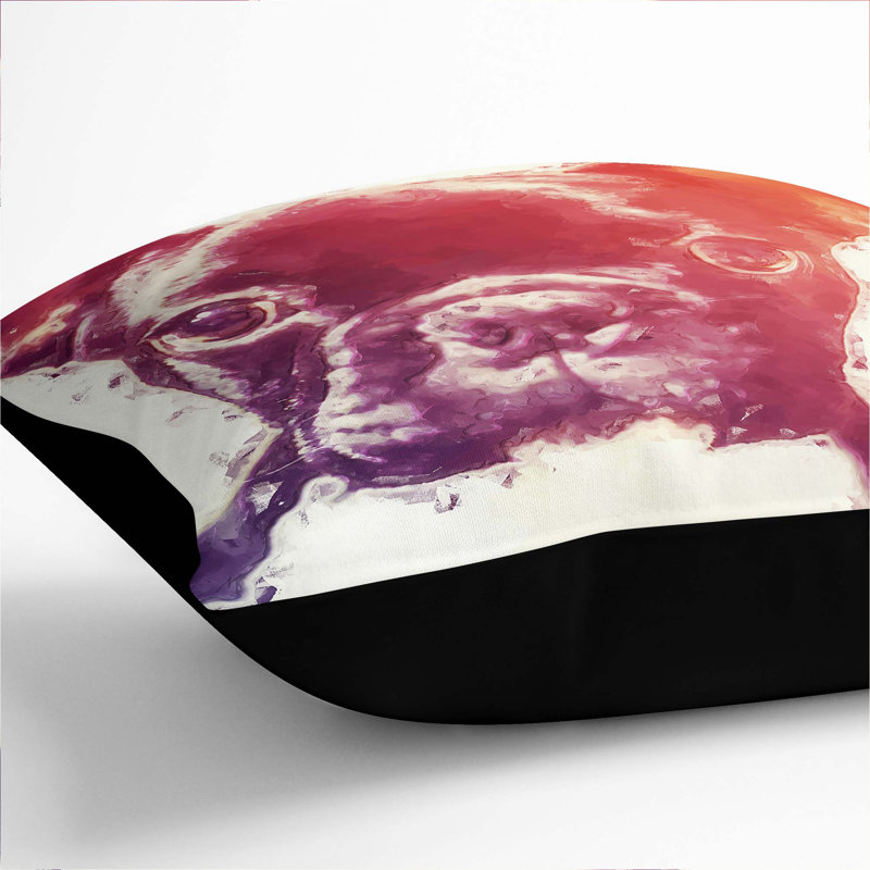 Square Cushion, 55cm H x 55cm W x 20cm D, Black