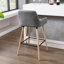 Padang Upholstered Counter Stool with Metal Frame-68025964