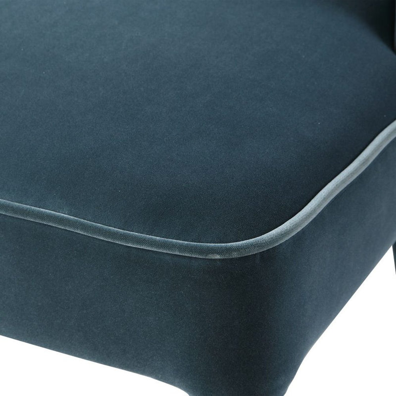 Chaise parsons rembourrée Belhaven, Bleu