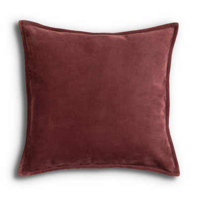 Four Hands Trenton Pillow Cover In Nubuck Burgundy