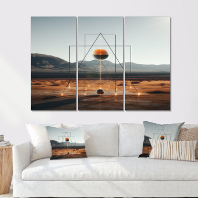 Crites - ensemble abstrait d'art mural paysage