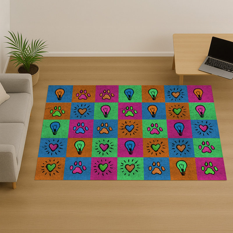 Patchwork Area Rug, Runner 70 x 140 cm