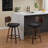 Upholstered Faux Leather Counter Height Swivel Barstools-1557093240