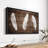 " Woodgrain White Feathers Canvas Print "-101452435