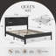 Meubles rustiques de style ferme, format Queen, structure robuste, conception silencieuse, rangement sous le lit, montage facile