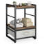 40cm W Metal Bedside Table