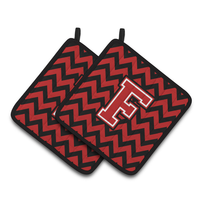 Poignée à chevrons, F, Noir / rouge