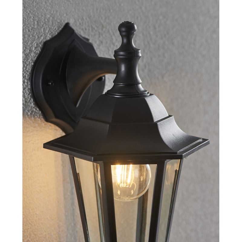 Wooten 35.5cm H Outdoor Wall Lantern, Black