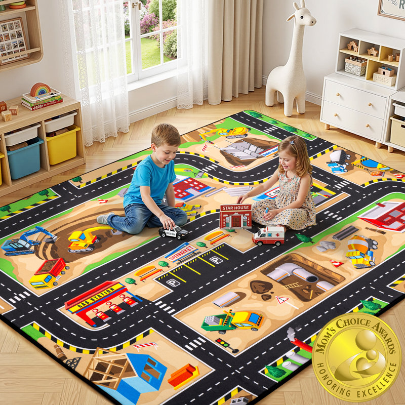 Tapis de jeu Cerveel, Rectangle 3' x 5'